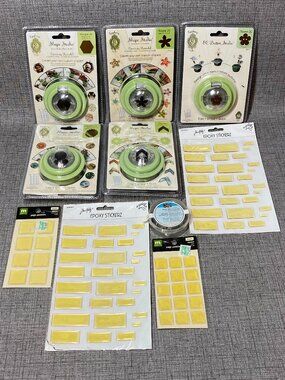 NEW Epiphany Crafts Shape Studio Paper PUNCH Tool Scrapbook 10pc Lot